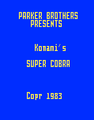 Super Cobra Title Screen